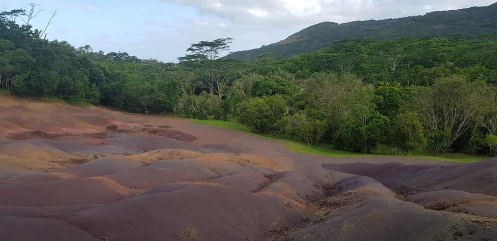 Chamarel seven coloured earth