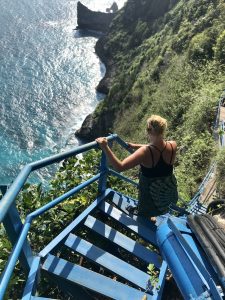 Blue stairs waterfal peguyangan